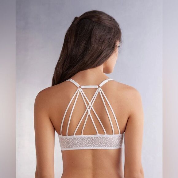 Intimissimi Sutia push-up cross back lace bra 32B - Picture 2 of 10